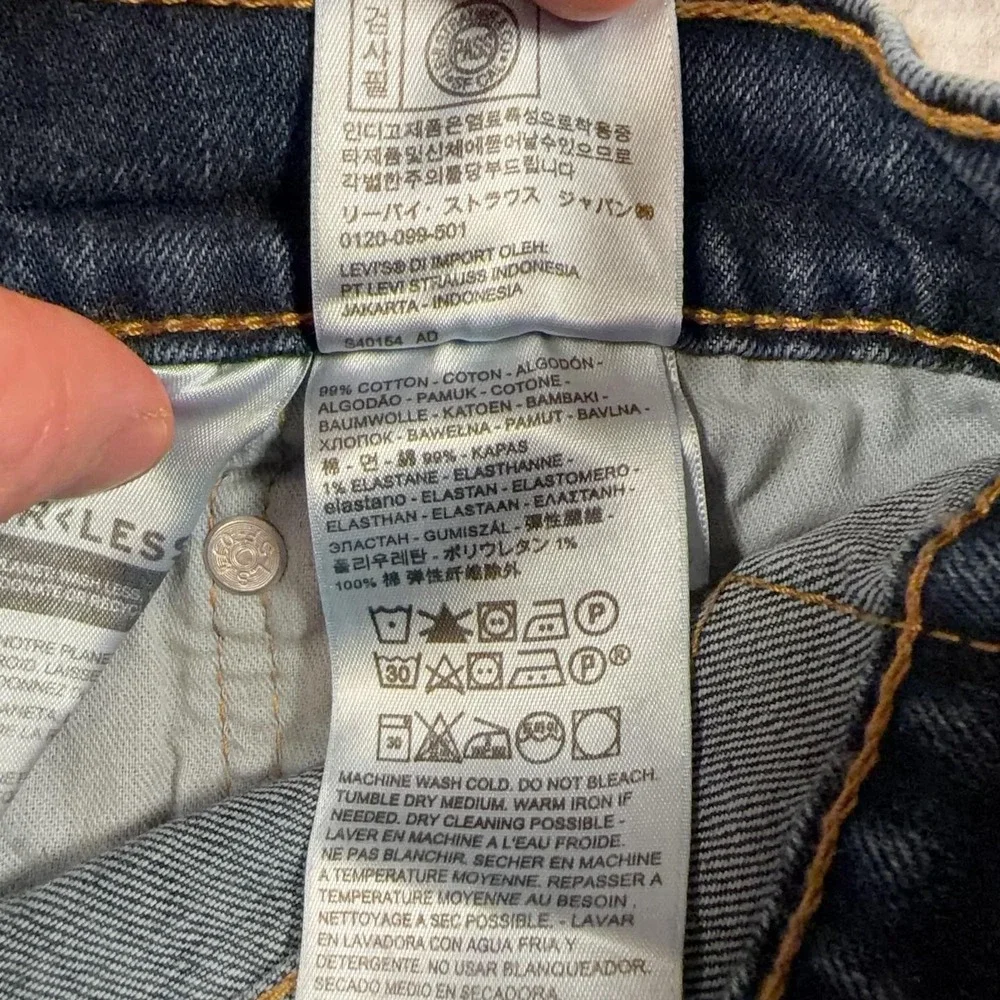 Levis 527 Jeans Mens 32x31 Blue Bootcut Medium Wash Denim WaterLess Pants